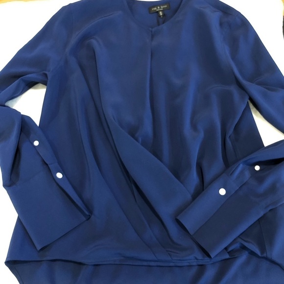 Rag & Bone Max Blouse Blue - Picture 1 of 5